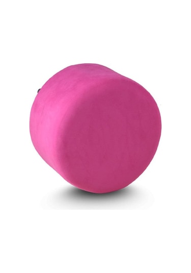 Circle Pembe Kumaş Puf Ofis Koltuk Pembe