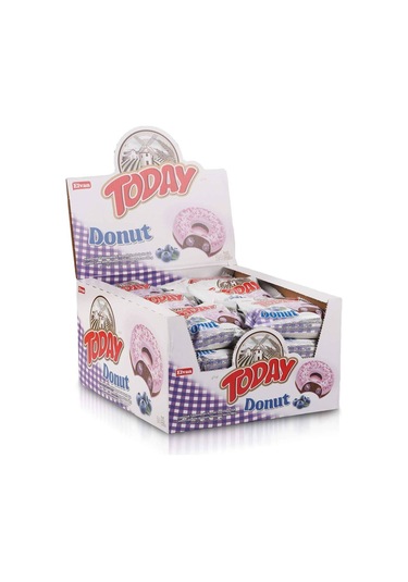 Today Donut Kek Yabanmersinli 35Gr. 24 Adet (1 Kutu)