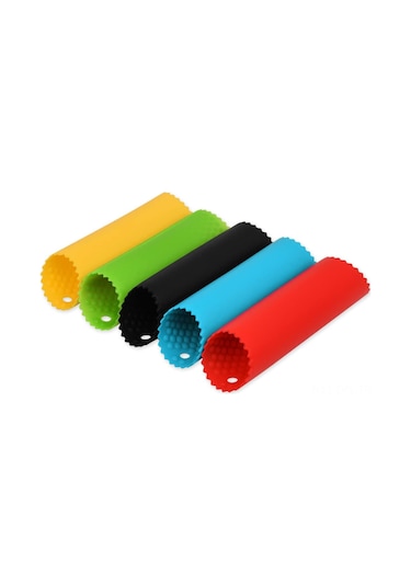 Dofolink 5'li Silikon Sarımsak Soyucu Seti - Renkli Mutfak Aleti Sarımsak Soyma Torbeleri Çok Renkli