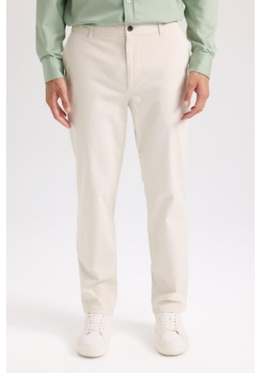 DeFacto Regular Fit Normal Kesim Yazlık Düz Paça Chino Kanvas Pantolon D7349AX25SPBG779