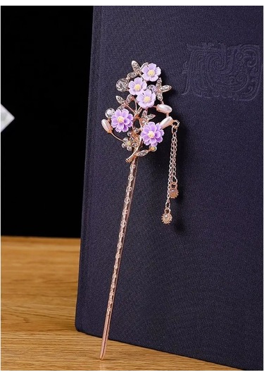 Villovatik Leyandra Lila Metal Saç Tokası 143296339 Diğer