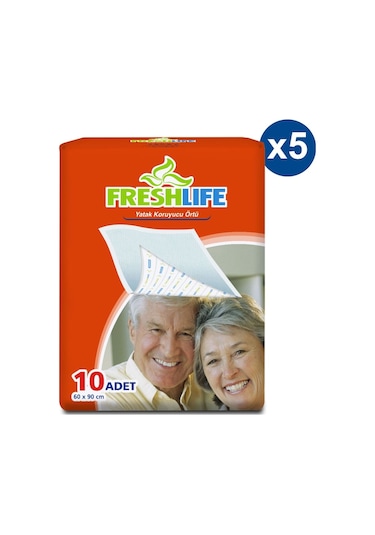 Freshlife Yatak Koruyucu Örtü 5 x 10'lu 60 x 90 CM