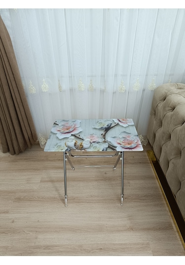 Çanta Zigon Sehpa,4'lü Sehpa, Zigon Sehpa, Camlı Sehpa - Kuş