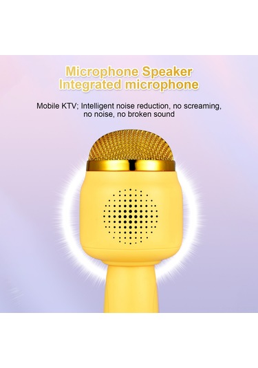 Xindoker Kablosuz Bluetooth Mikrofon, Taşınabilir El Mikrofonu, 1200mah Pil, Gürültü Azaltma, Parti Ve Ev Ktv İçin