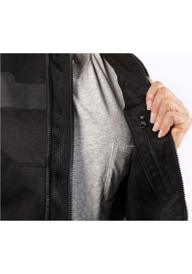 Icon Womens Overlord 3 Korumalı Kadın Motosiklet Montu Siyah