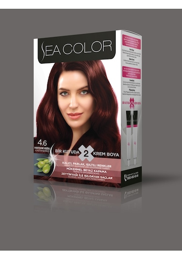 Sea Color 4/6 - Kestane Kızıl Saç Boyası