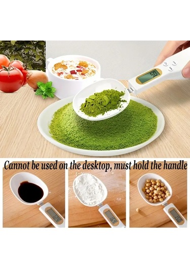 Elektronik Kaşık Ölçeği Ev Elektronik Terazi 500 Gr/0,1 Bordo