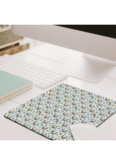 Durable Cat Desenli Mouse Pad 27x32cm, Kaymaz Rubber, Suya Dayanıklı-a11