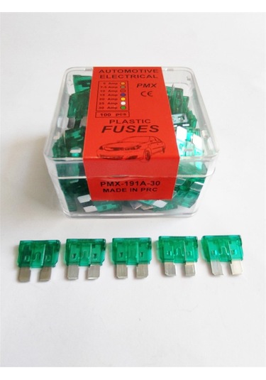 Replax 30 Amper Yassı Bıçak Sigorta 100'lü Paket