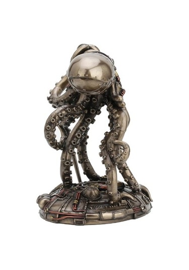 Veronese Design Steampunk Uzaylı Ahtapot Heykeli