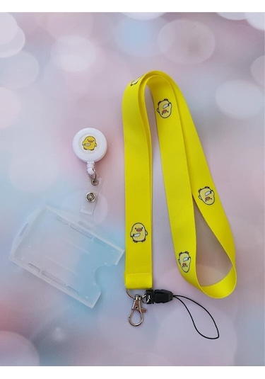 Belalı Civciv Kart Askısı Ve Katil Civciv Yoyo Yaka Kartlığı Yatay Dikey Kart Koruyucu