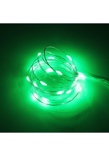 Çok Renkli 1m 2m 3m 5m Led Dize İşıklar Gümüş Tel Peri 10-50 Leds Çelenk Ev Noel Ağacı Düğün Parti Dekorasyon 1m 10leds Çok Renkli