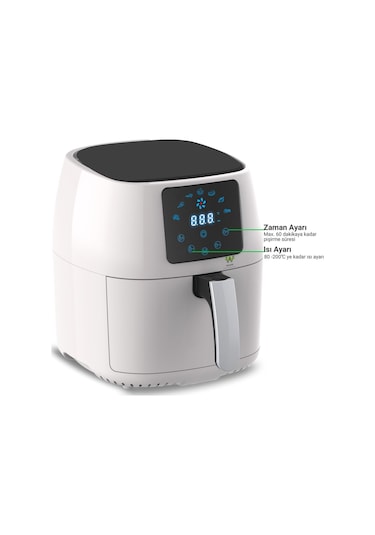 Wiami V2 4.5 L 1400 W Hava Fritözü Airfryer