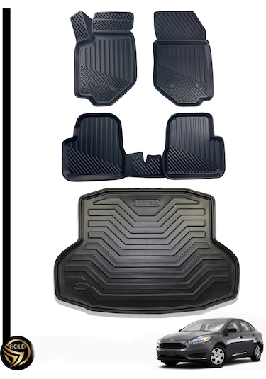 Ford Focus 3.5 Sedan 3d Havuzlu Paspas + Bagaj Havuzu Ikili Set