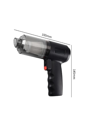 Black-120000pa 3 İn 1 Kablosuz Araç Süpürgesi Taşınabilir El Yüksek Güçlü Elektrikli Süpürge Araba Ev Ofis Klavye Temizleme