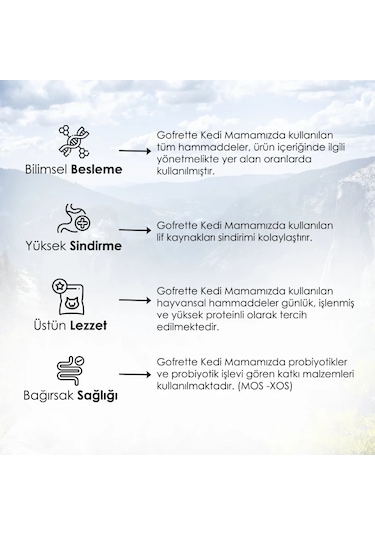 Gofrette Tavuklu Yetişkin Kedi Maması 10 KG