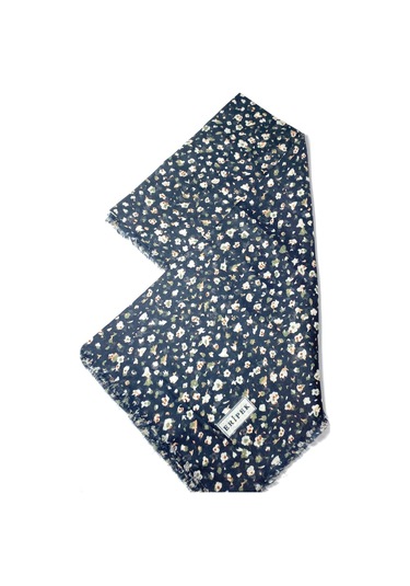 Saçaklı Pamuk Tülbent - 05504 - 95 X 95 / Siyah,yeşil - 05 Siyah,yeşil - 05