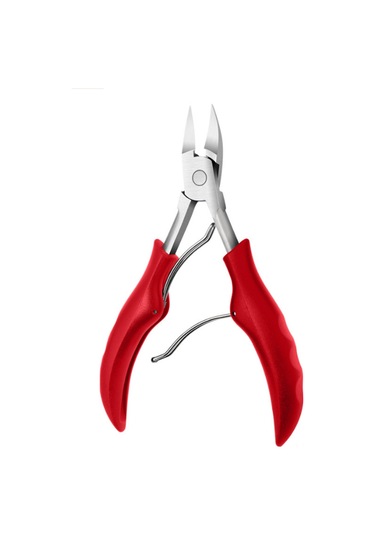Qingmipy Ince Tırnak Kesiçi, Tırnak Altı Temizleyici, Tırnak Bakımı Aleti, Pas Örtüşmez Çelik, Ergonomik Tutucu, Kırmızı