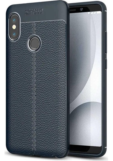 Xiaomi Redmi Note 5 Pro Kılıf Zore Niss Deri Desenli Silikon (516276116)