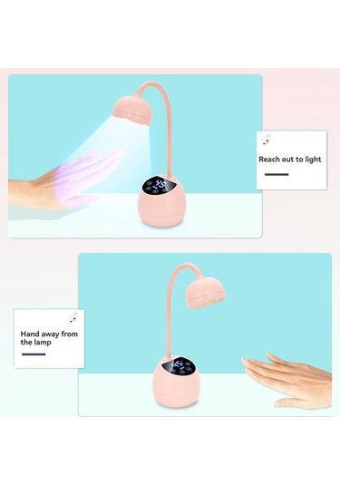 Xurunkeji M2 Masaüstü Fototerapi Lambası Masaüstü Kablosuz Depolama Akıllı Tırnak Lambası Lotus İndüksiyonlu Tırnak Lambası Tırnak Kurutucu Beyaz