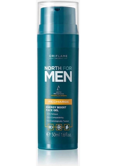 North For Men Recharge Energy Boost Face Gel