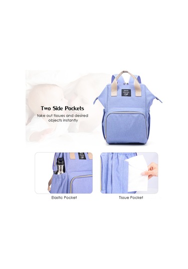 Konesam "osoce Büyük Kapasiteli Anne Çantası - Su Geçirmez, Yalıtımlı Cepler, Mor" Mor