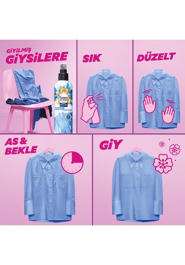 Yumoş Jet Fresh Orkide 200 ML + Jet Fresh Lilyum Giysi Spreyi 200 ML