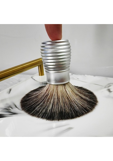 Mufunye Erkek Tıraş Fırçası - Alüminyum Saplı Lüks Yumuşak Kıllar 1 Saat