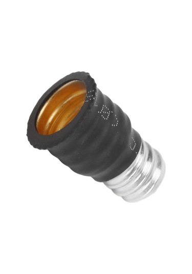 6'lı Paket Siyah E12 - E14 Ampul Adaptörü Dönüştürücü