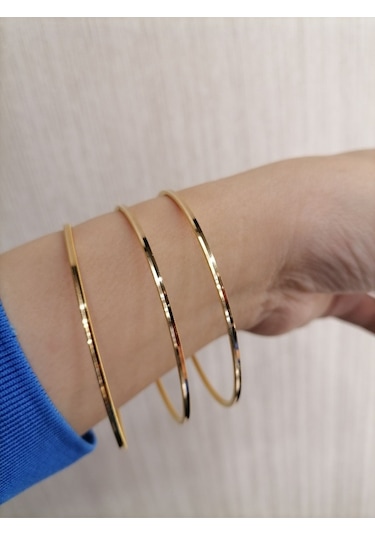 22 Ayar Altın Yatırımlık Oluklu Ajda Bilezik 10 Gr