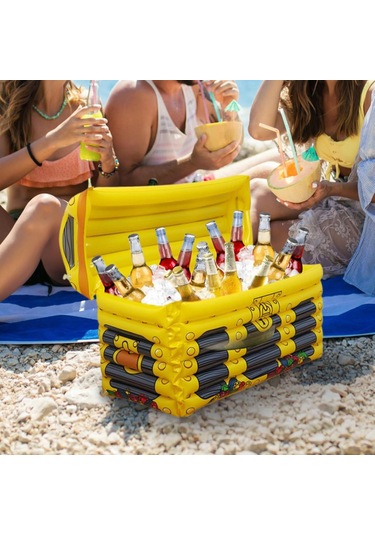 Suntek Şişme Soğutucular Partisi Dekorasyon İçecek Sarı