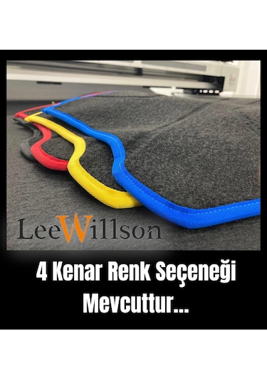 2004-2008 Ford Connect Torpido Koruma Halısı Kenar Renk Siyah