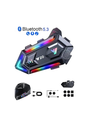 Prepare Y20 Bluetooth 5.3 Motosiklet Kulaklık
