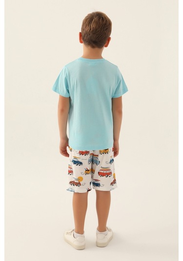 Rolypoly California Beach Açık Mavi Erkek Çocuk Bermuda Takım 5274-42969 Açık Mavi