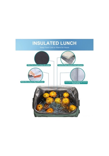 Pazly İç İçe Soğuk/sıcak Tutucu Yemek Çantası - Su Geçirmez, Hafif, Çok Amaçlı, 0.3kg, İş Ve Seyahat İçin Çok Renkli