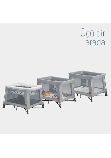 Maxi-cosi Swift 3'ü 1 Arada Çift Katlı Beyond Grey Park Yatak Outlet
