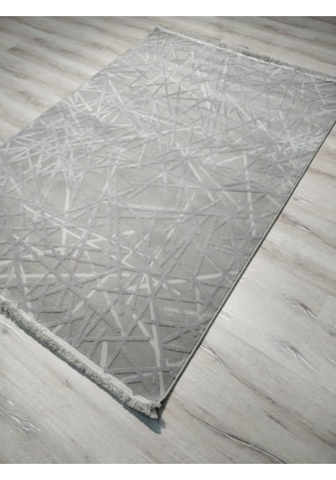 Yhome Luxor 2727Gri 160X230 Cm Saçaklı Salon Halısı