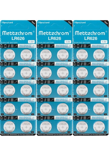 Mettzchrom Kol Saat Pili 377a Lr626 Ag4 1.5v Kol Saati Pili 30'lu