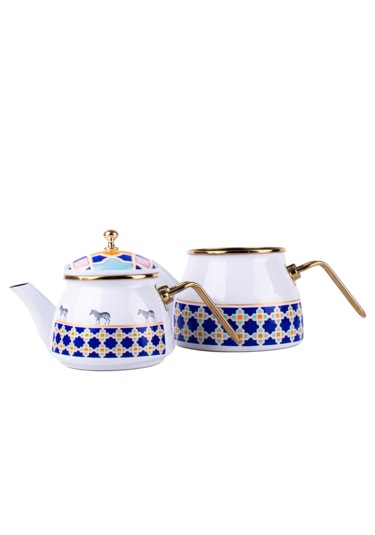 Jaolu Emaye Çaydanlık