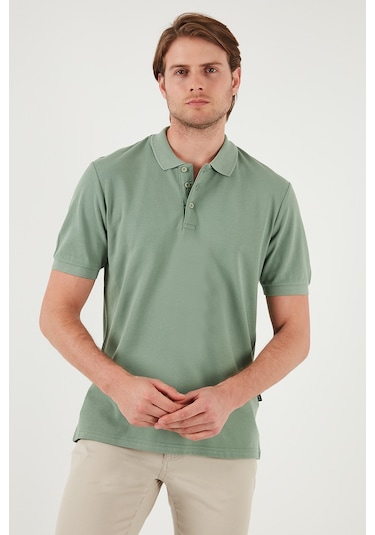 Buratti Pamuklu Regular Fit Düğmeli Polo Yaka 5'Li Paket Erkek T Shirt 5902127S5 Gül-Elma Yeşili-Koyu Mavi-Kül-Petrol