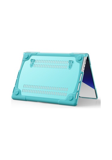 Cbtx Destek Standlı MacBook Pro 14.2" A2442 Laptop Koruyucu Kılıfı  Bebek Mavisi