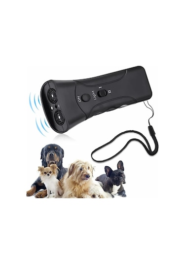 Geeksen Elde Taşınan Köpek Kovucu Çift Kanallı Köpek Eğitim Aracı Köpek