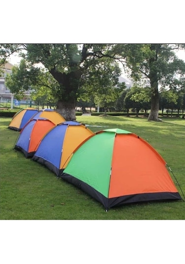 Realindirim Kamp Çadırı Kolay Kurulum 6 Kişilik 220x250x150 Sarı