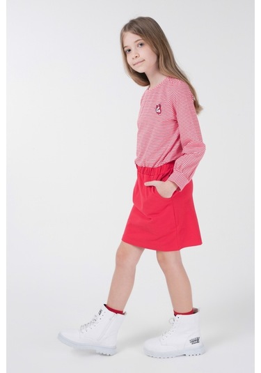 Brz Kids Kız Çocuk Kırmızı Elbise Kırmızı