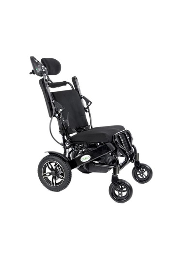 Creative Cr-6012 Lux Lityum Pilli Akülü Tekerlekli Sandalye Baş Destekli, Manuel Sırt Destekli