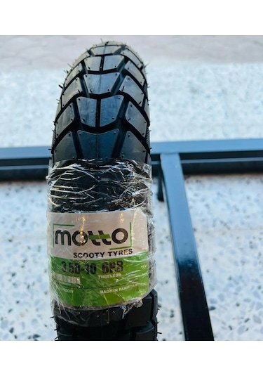 Motosiklet Dış Lastik 3.50-10 Motto Tubeless Özel Hamur