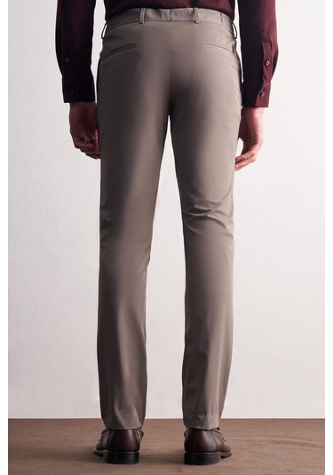 Vizon Yan Cep Düz Paça Slim Fit Chino Casual Pantolon 1003255158 Vizon