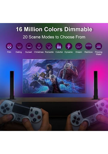 Sones Sal002 Por Uzaktan Kumanda Usb Rgb Atmosfer Işığı Ses Kontrol Işığı