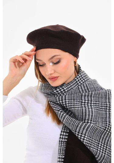 Keçe Ressam Atkı 2.li Set Kahverengi