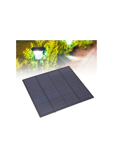 Springsun 12v 3w Çok Kristal Güneş Paneli - Ev Ve Bahçe Işık Sistemleri İçin Taşınabilir, Kolay Kurulum Dıy Solar Panel
